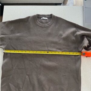Zara Men's Taupe Crewneck Sweater